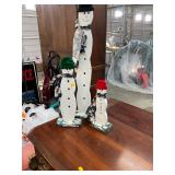 3 Wooden Snowman