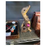 Vintage Taxidermy Alligator with Purse