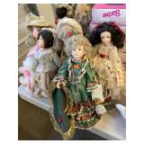 5 Collectible Porcelain Dolls