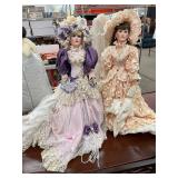 2 Porcelain Collectible Dolls