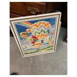 2 Handmade Crosstitch Wall Hangings