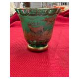 FINELY DECORATED GERMAN W. HERRMANN GLASS VASE