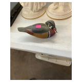 William Bruce Local White Stone Carved Decoy Mini