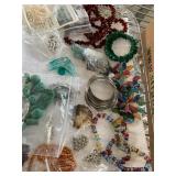 Jewelry and Jewelry Making Tray Lot