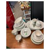 Large Christmas China Set