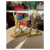 Pair of Brass Hessian Soldiers Andirons