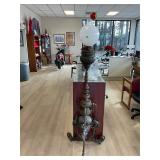 Antique Victorian Heavy Iron P A Duplex Piano Lamp