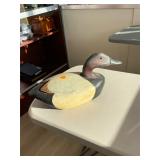 J Bell Signed Canvasback Drake Decoy