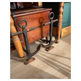 Pair of Antique Anchor Andirons