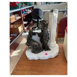 Marble and Bronze Statue