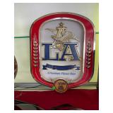 Vintage Lighted LA Anheuser Busch Beer Sign
