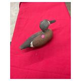 Joe Biddlecomb Signed Carved Wooden Duck Decoy