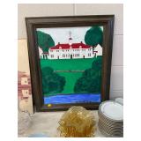 Signed Mount Vernon Oil on Canvas  Painting