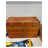 Vintage Wooden Machinist Tool Box