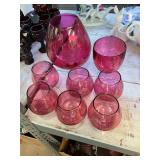 Cranberry Glass Lot