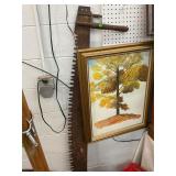 Antique 2 Person Hand Saw