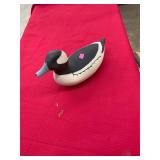 Signed Wooden Duck Decoy