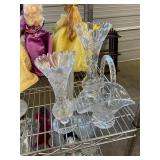 Crystal Vases Lot