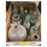 Vintage Glass Bottles & Jars Lot