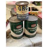 Vintage Oil Cans and Gas Pump Handle