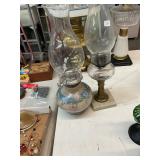 2 Vintage Oil Lamps