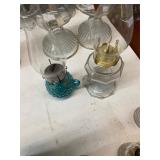 2 Antique Finger Lamps