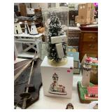 Hallmark Lighthouse and Christmas Village Tree