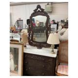 Antique Victorian Marble Top Dresser