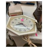 Vintage Fishing Reel and Clock