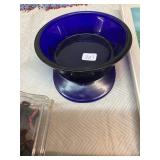 Cobalt Blue Military Army Hat Ashtray