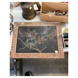 Antique Painting on Metal with Frame