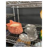 Seashell Candle and Pewter Sea Horse