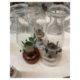 3 Vintage Oil Lamps