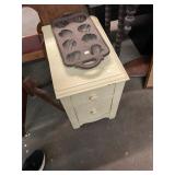 2 Drawer Wooden End Table