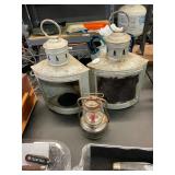 3 Vintage Lanterns