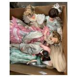 Assorted Porcelain Doll Lot