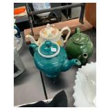 3 Vintage Teapots