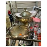 2 Antique Silver Plate Servers