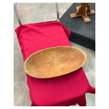 Antique Wooden Dough  Bowl