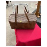 Antique Picnic Basket