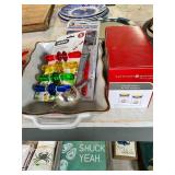 Miscellaneous Kitchen Items Lot with Serving Dish