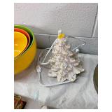 Vintage Ceramic White Christmas Tree