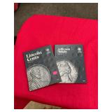Collection of Lincoln Cents and Nickel Books