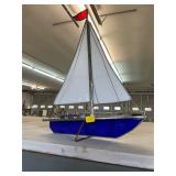 Glass Art Ship Display