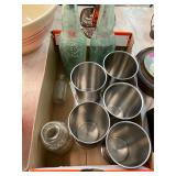 Antique Bottles and Mint Julep Glasses