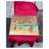 Vintage Horse Racing Signed Original Oil Painting