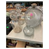 2 White House Vinegar Bottles and 2 Milk Bottles