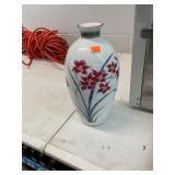 Antique East Asian Flower Painted Vase