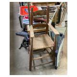 Antique Wooden Childs Highchair