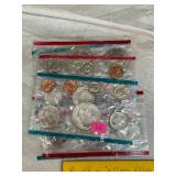 3 1974 Uncirculated Mint Coin Collection Lot